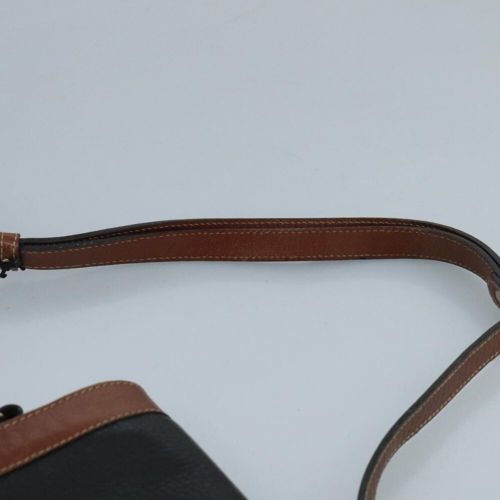 Authentic BALLY Shoulder Bag Leather Black - Picture 15 of 16